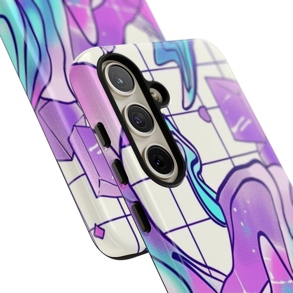 Abstract Kristal Vaporwave Patroon