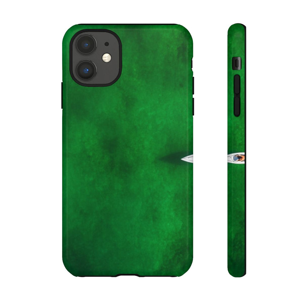 Minimalistische Kajak op Groen Water