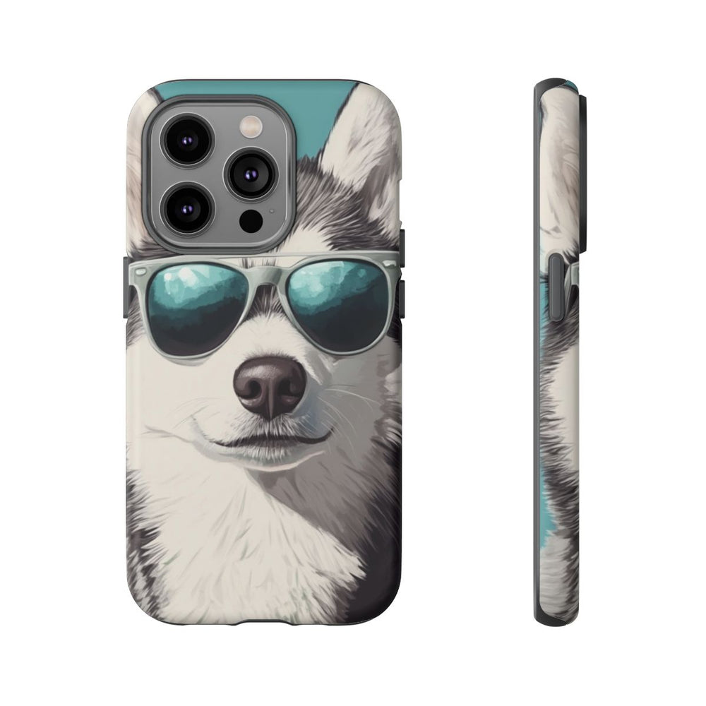 Stoere Husky met Zonnebril