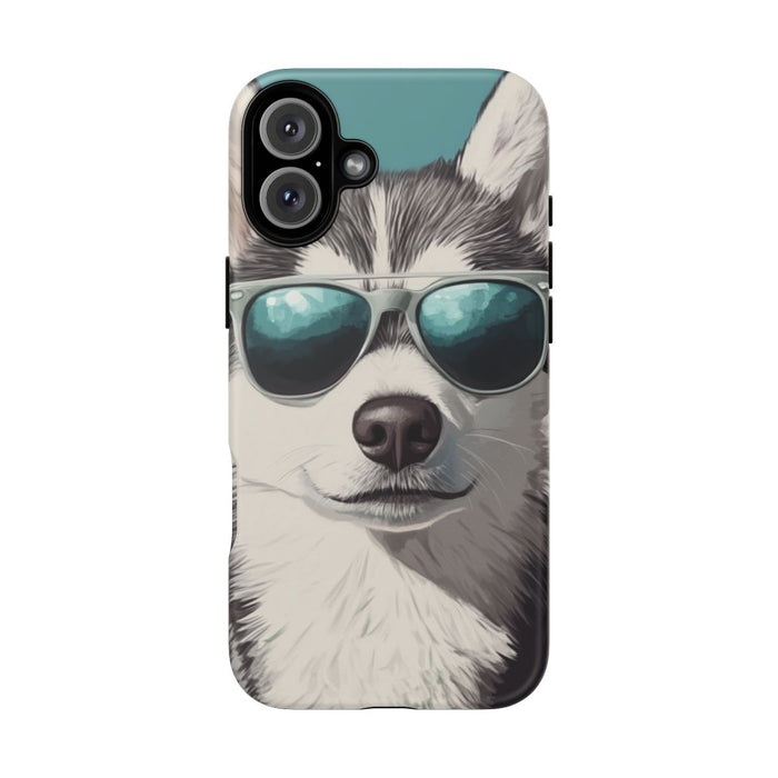 Stoere Husky met Zonnebril