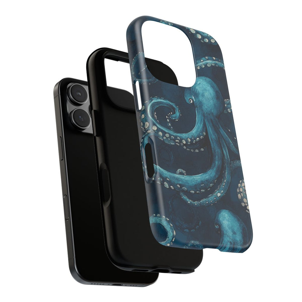 Blauw Octopus Tentakelpatroon