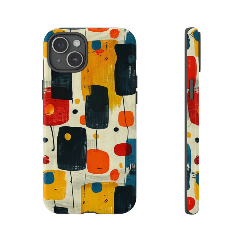 Mid-Century Abstract Geometrisch Patroon