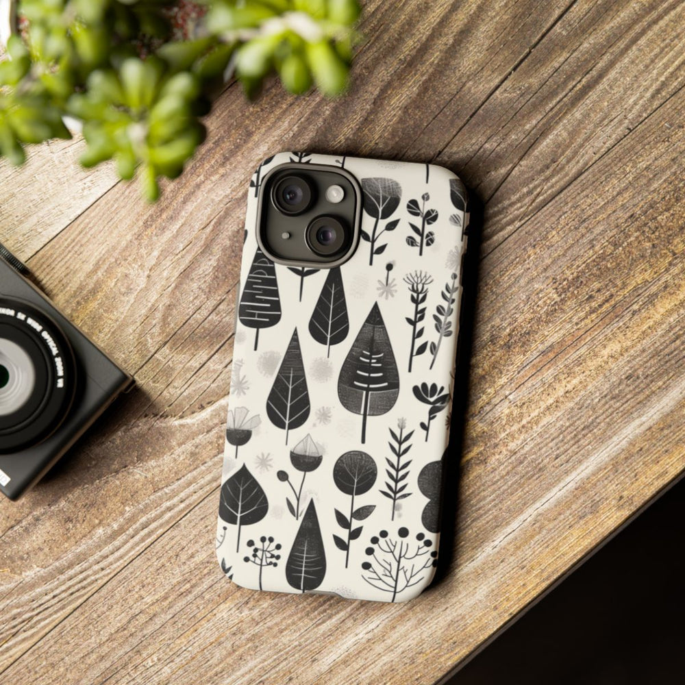 Monochroom Botanisch Patroon