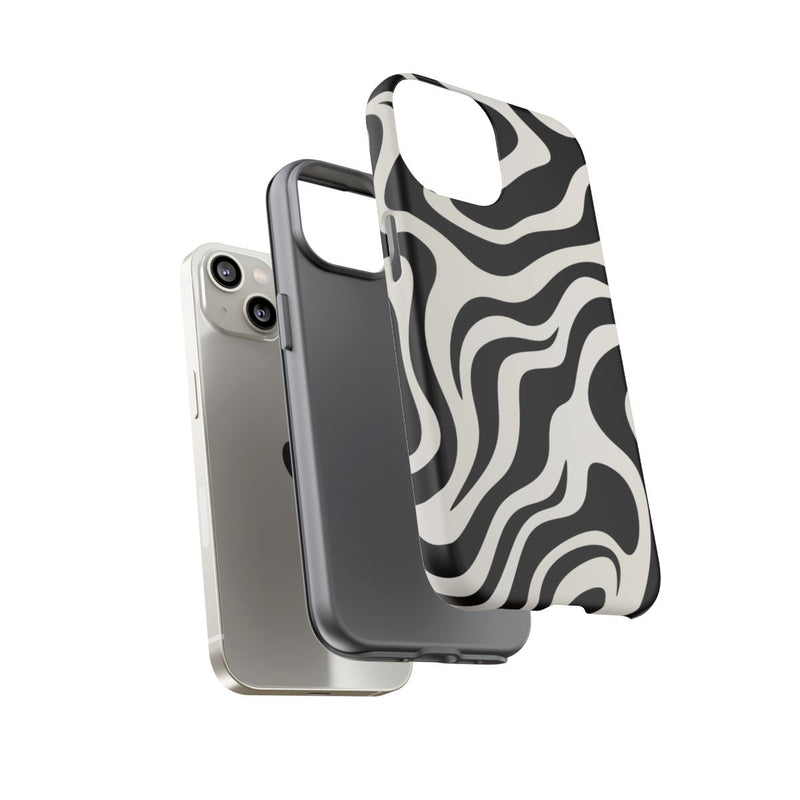 Zwart-Wit Abstract Zebra-Patroon