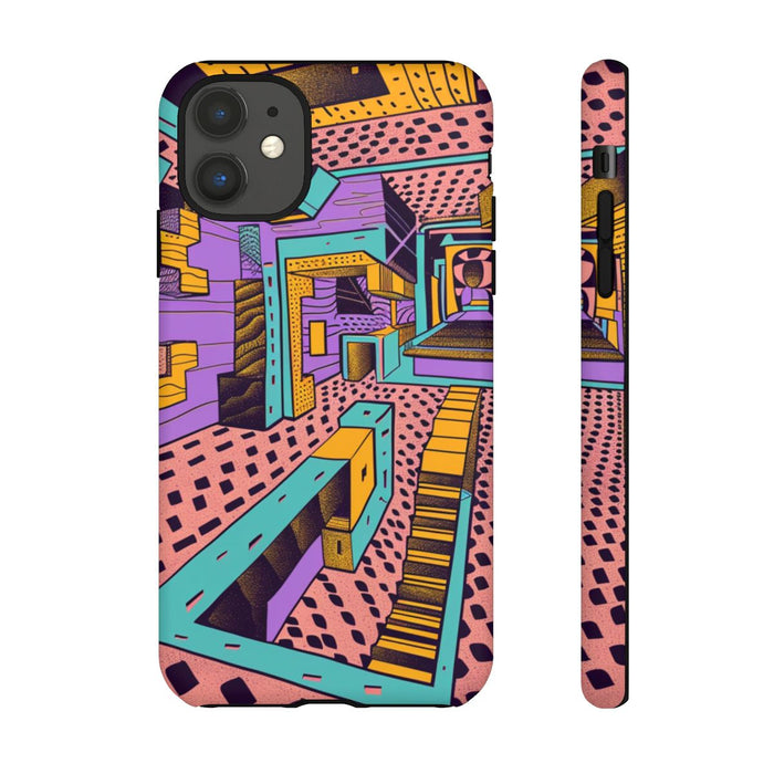 Geometrisch Abstract Patroon met Dieptewerking