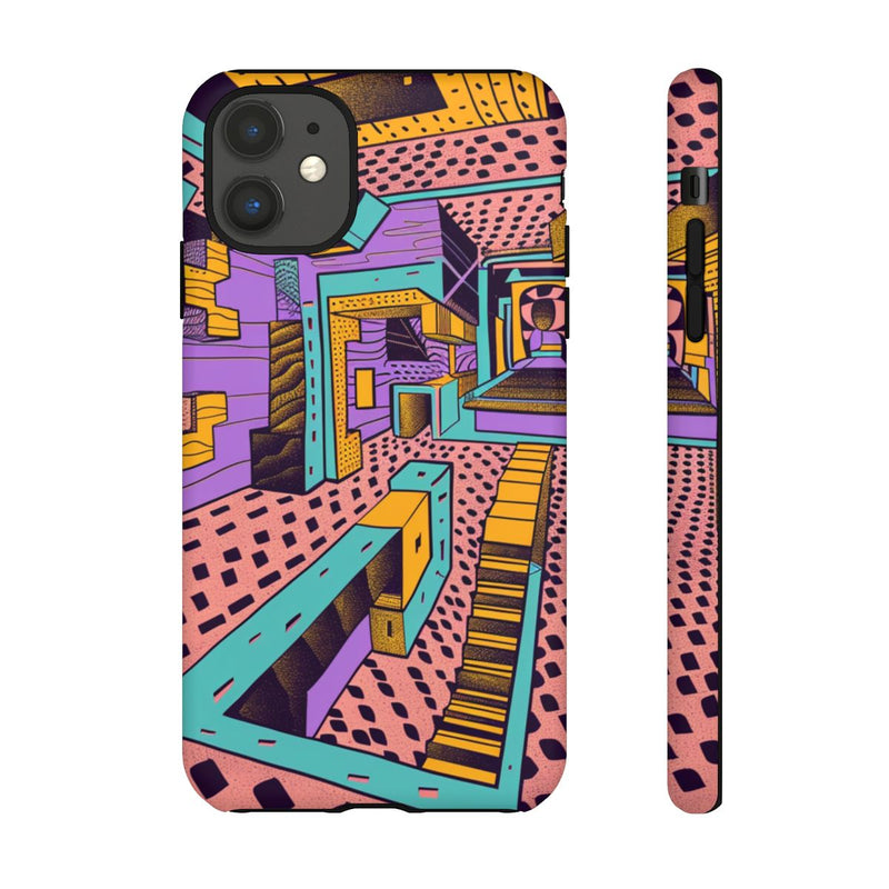 Geometrisch Abstract Patroon met Dieptewerking