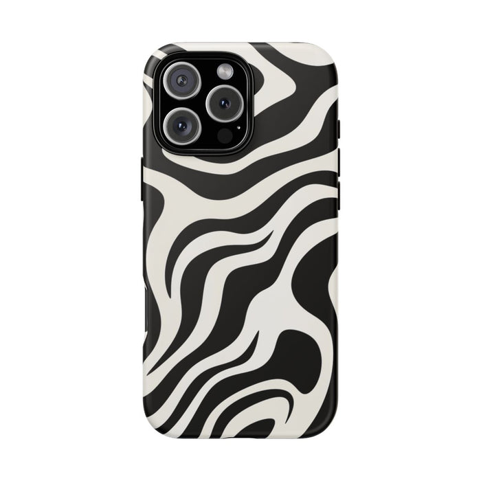 Zwart-Wit Abstract Zebra-Patroon