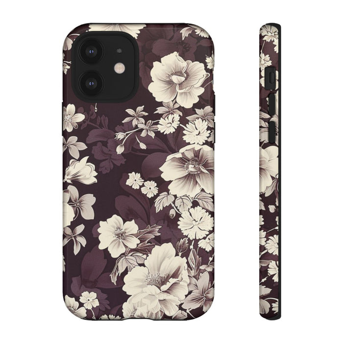 Vintage Witte Bloemenprint