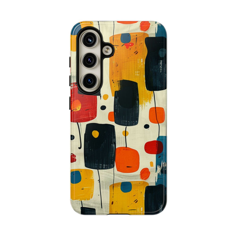 Mid-Century Abstract Geometrisch Patroon