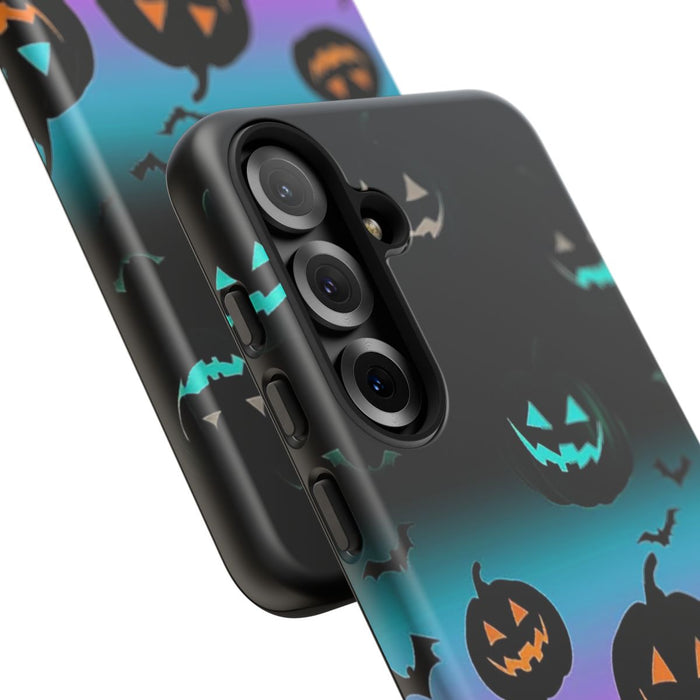 Gloeiende Halloween Pompoenen en Vleermuizen
