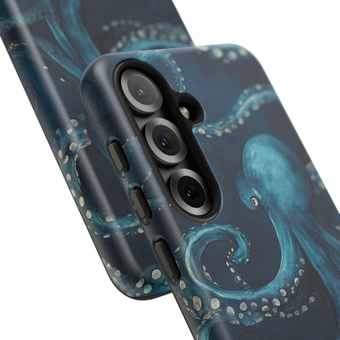 Blauw Octopuspatroon