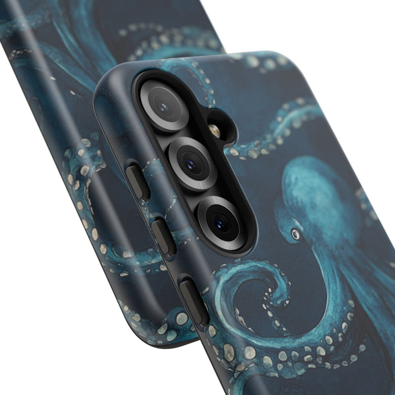 Blauw Octopuspatroon