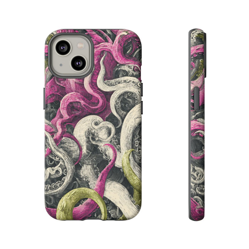 Gedetailleerd Tentakelpatroon met Wervelende Swirls