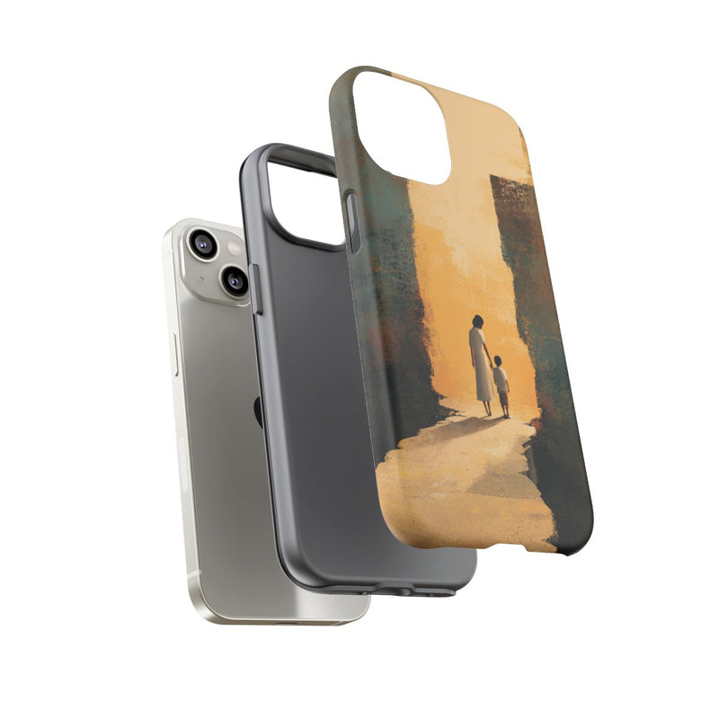 Vrouw en Kind op Gebroken Pad