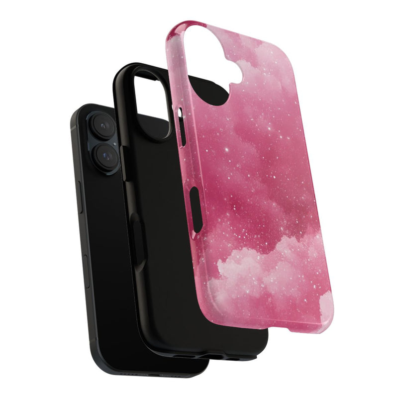 Roze Glitterwolkenpatroon