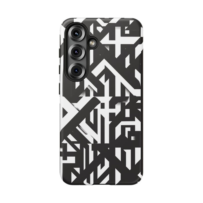 Zwart-Wit Geometrisch Patroon