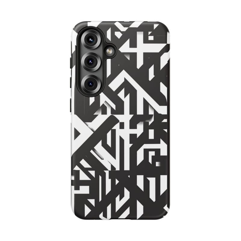 Zwart-Wit Geometrisch Patroon