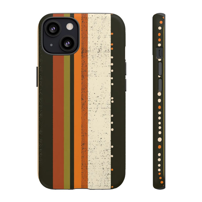 Retro Verticale Strepen en Stippenpatroon