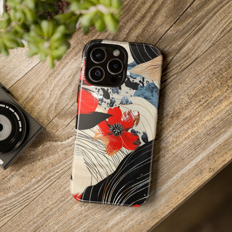 Rood Bloemen Abstract Patroon