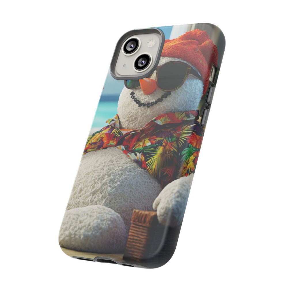 Sneeuwpop met Hawaiishirt en Zonnebril