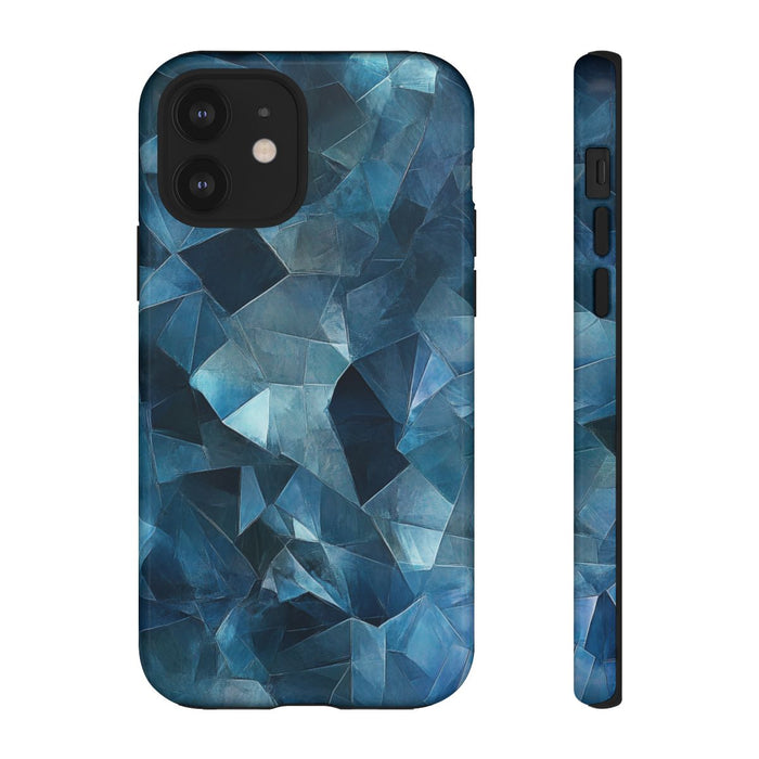 Blauw Gekristalliseerd Abstract Patroon