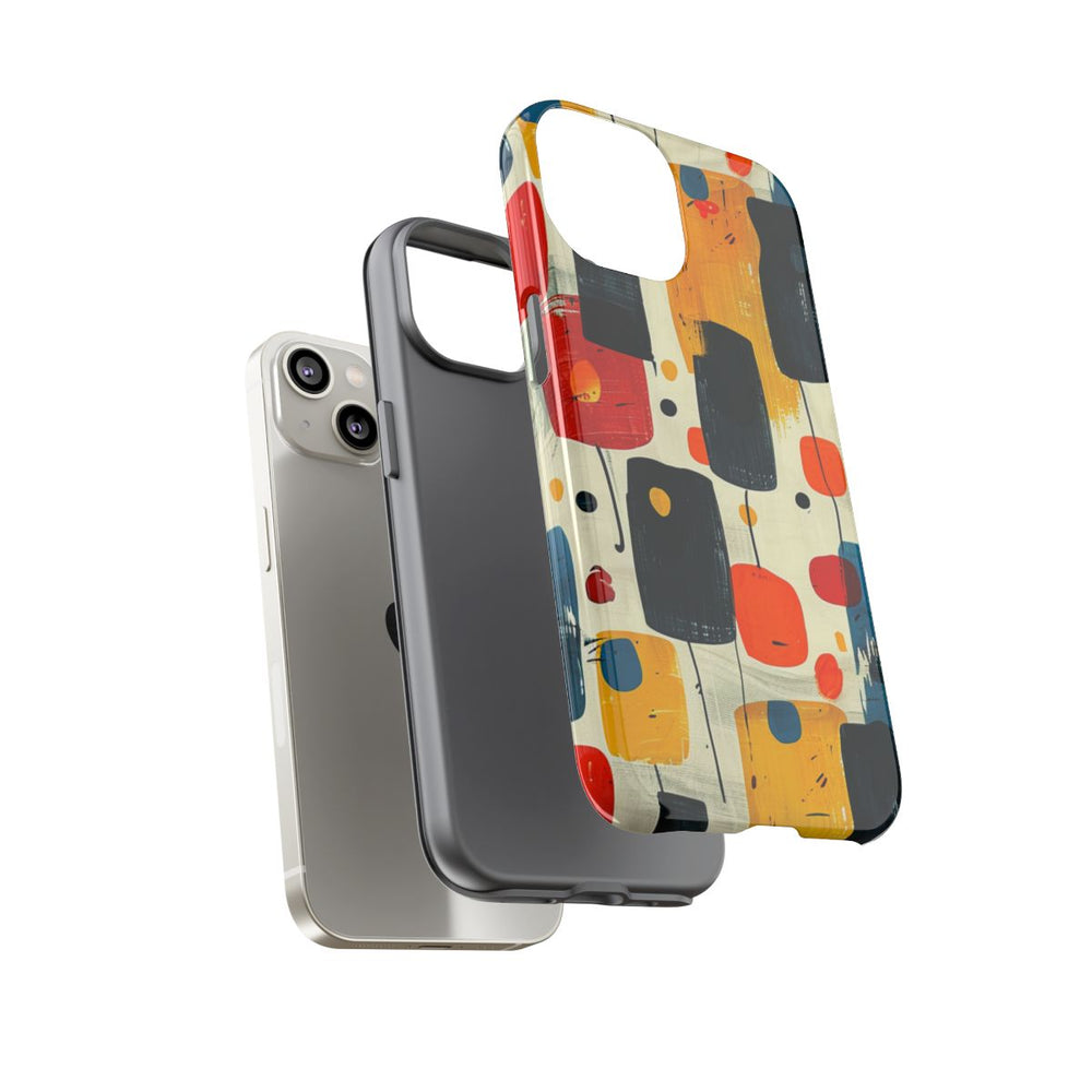 Mid-Century Abstract Geometrisch Patroon