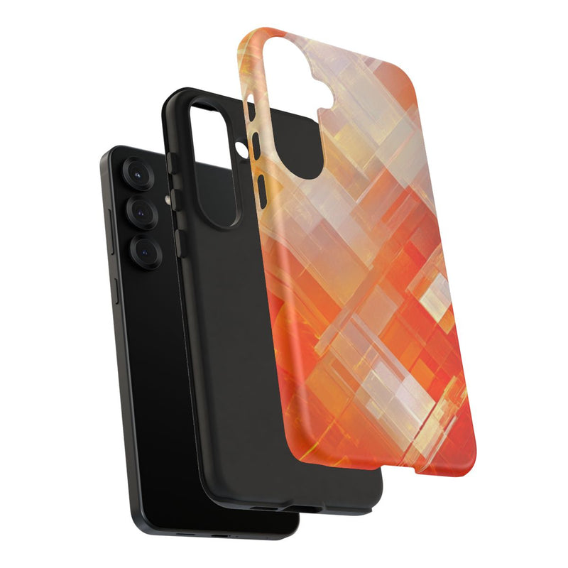 Abstract Geometrisch Oranje Patroon