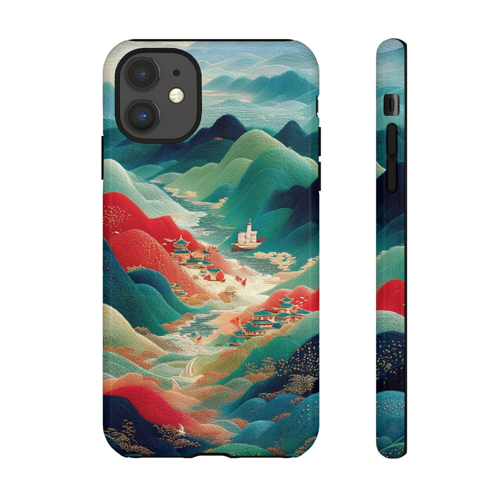 Kleurrijk Berglandschap met Illustratie