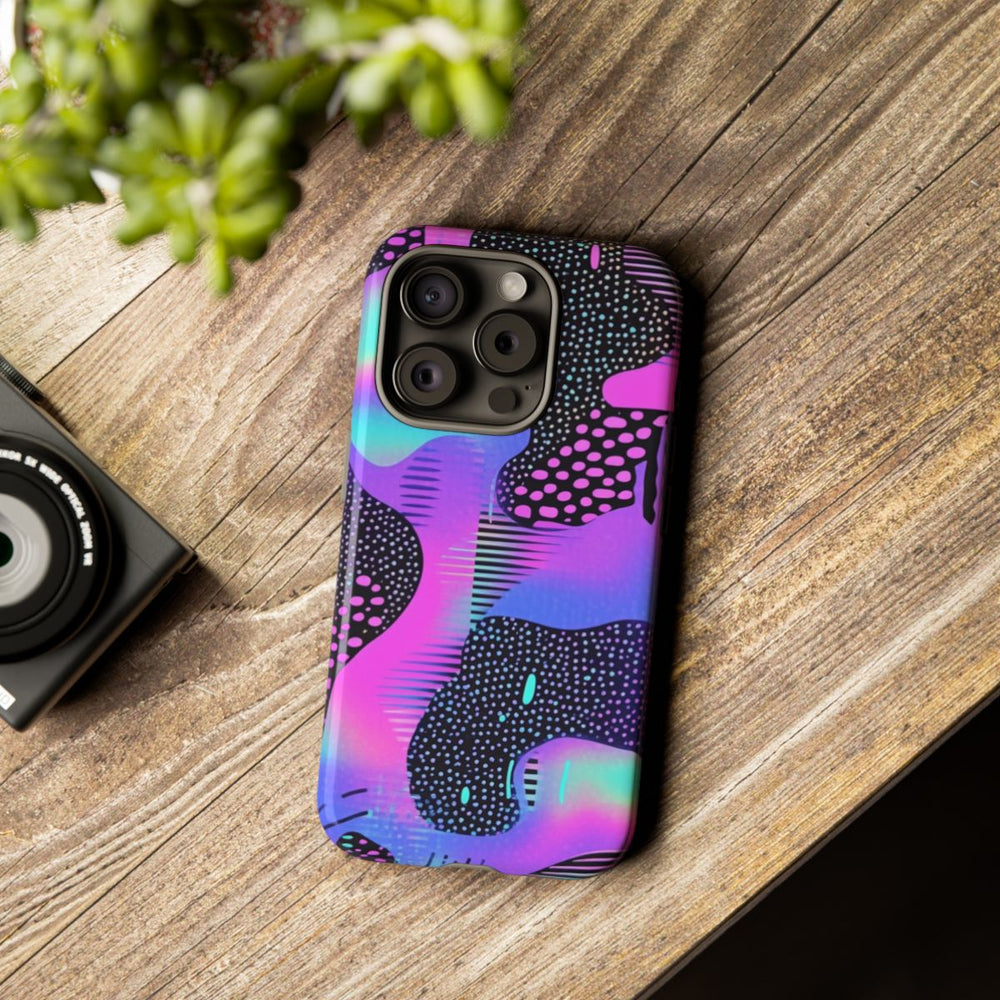 Abstract Neon Vaporwave Patroon