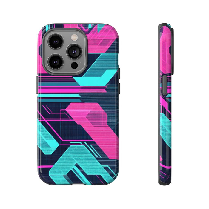Neon Geometrisch Cyberpunkpatroon