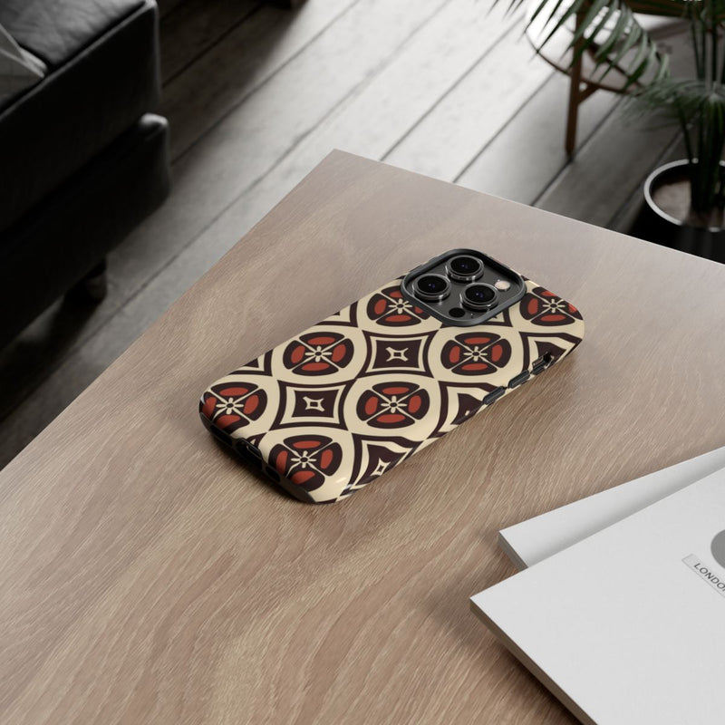 Geometrisch Bruin-Beige Patroon