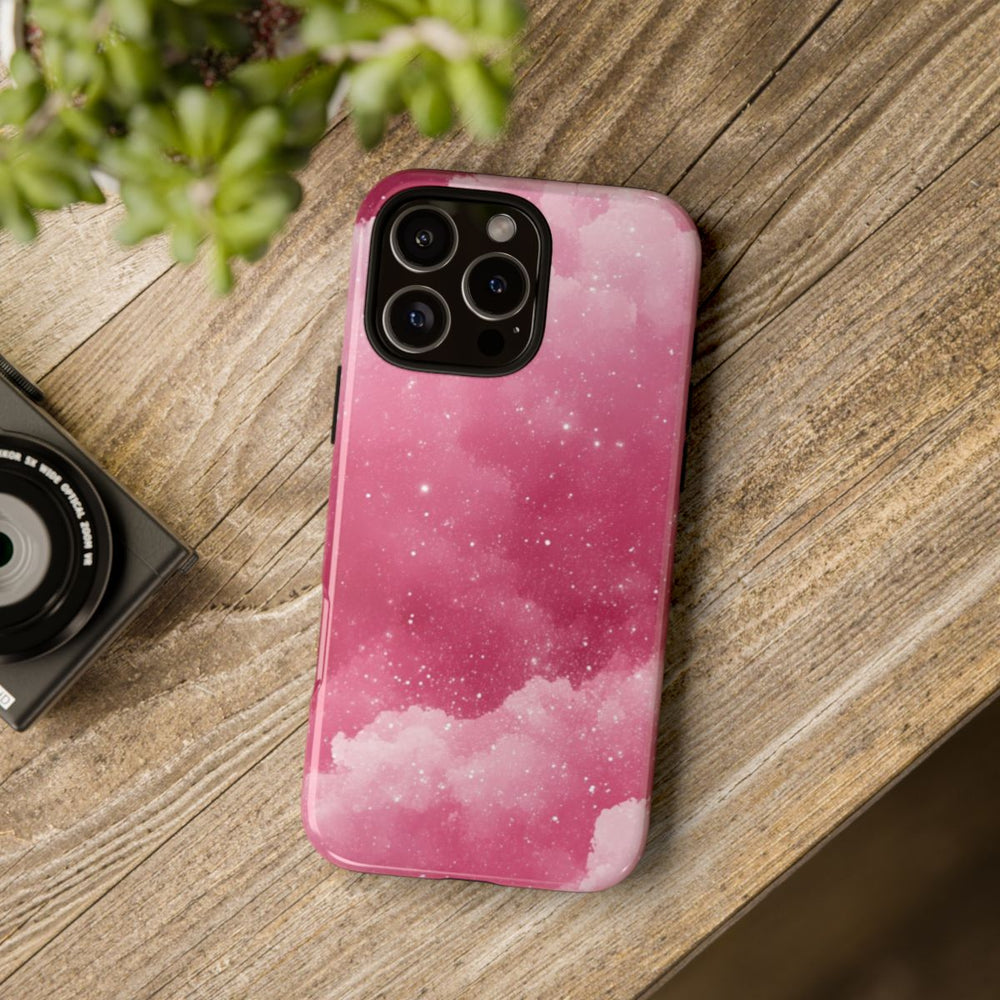 Roze Glitterwolkenpatroon