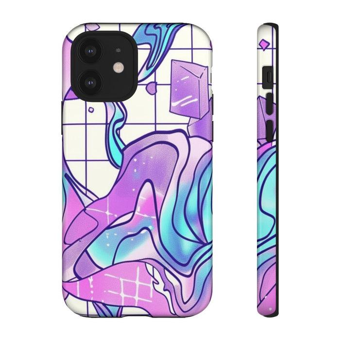 Abstract Kristal Vaporwave Patroon