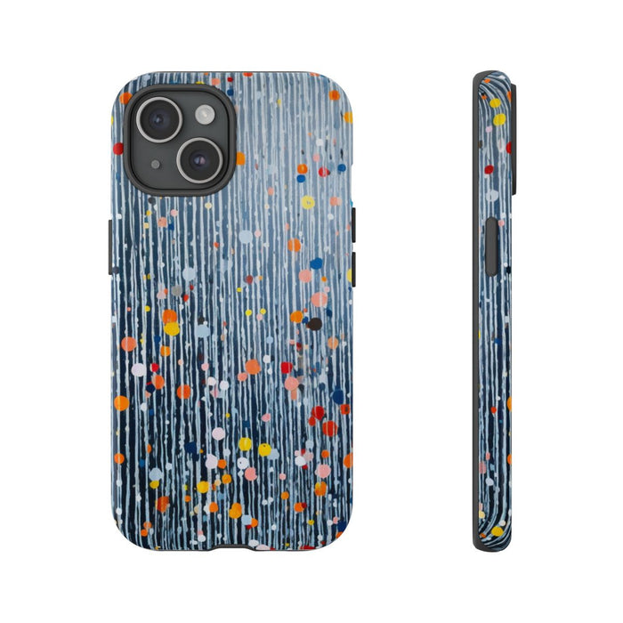 Kleurrijk Abstract Patroon met Dots en Lijnen