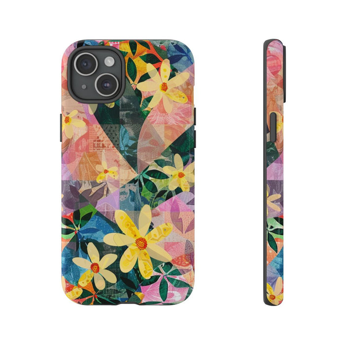 Abstract Bloemmotief met Geometrisch Patroon