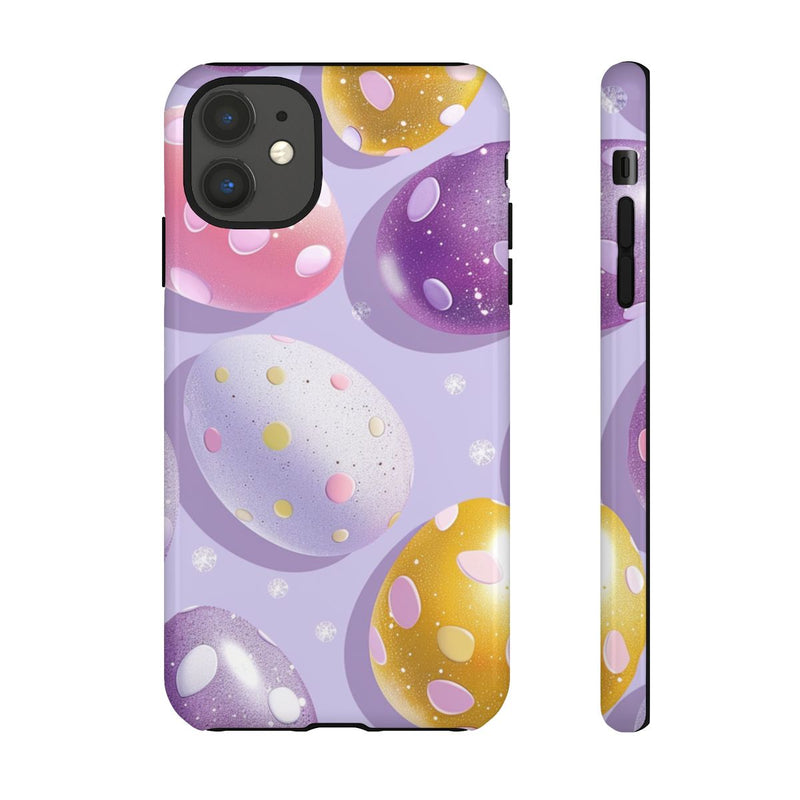 Glanzende Paaseieren met Stippenpatroon