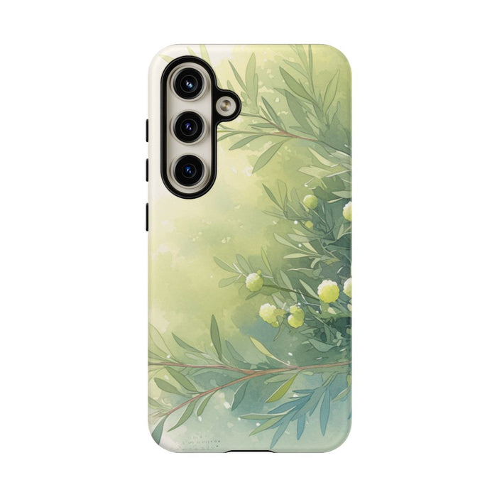 Groene Botanische Waterverf Illustratie