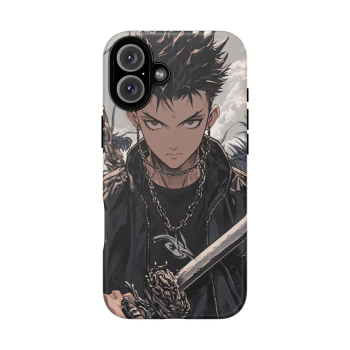 Anime Strijder met Kettingen en Draak