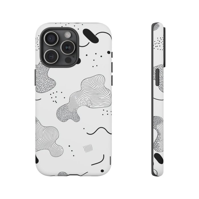 Abstract Zwart-Wit Minimalistisch Patroon