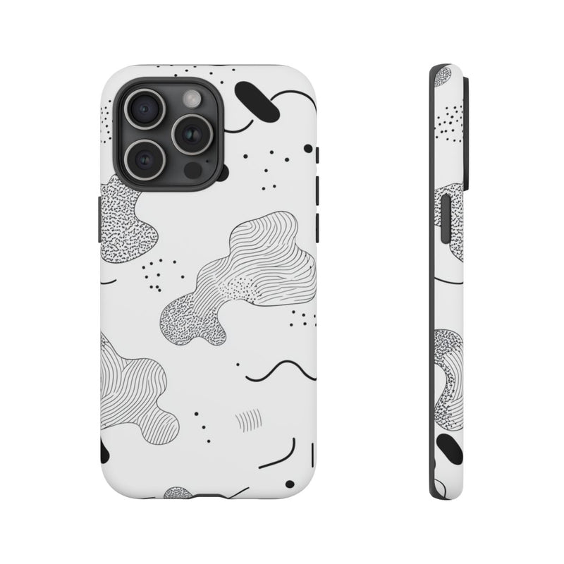 Abstract Zwart-Wit Minimalistisch Patroon