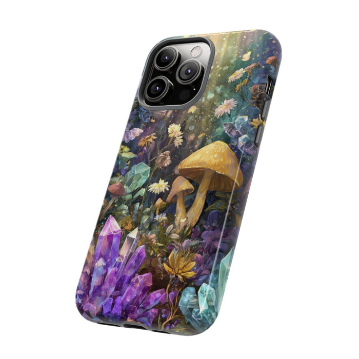 Mystieke Kristallen en Paddenstoelen Natuurscène