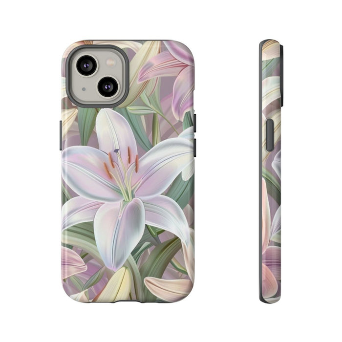 Pastelkleurige Paaslelies Bloemenpatroon