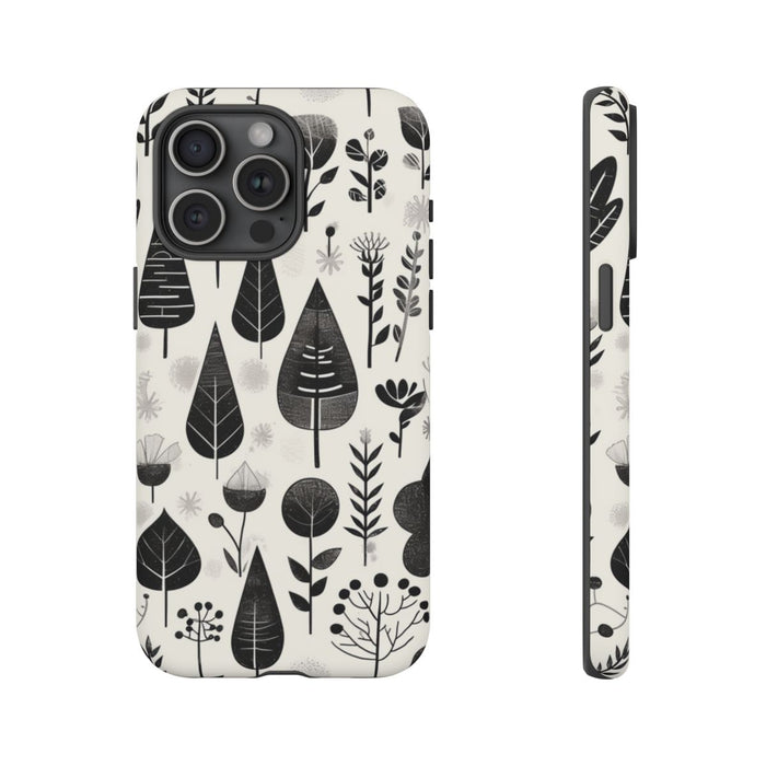 Monochroom Botanisch Patroon