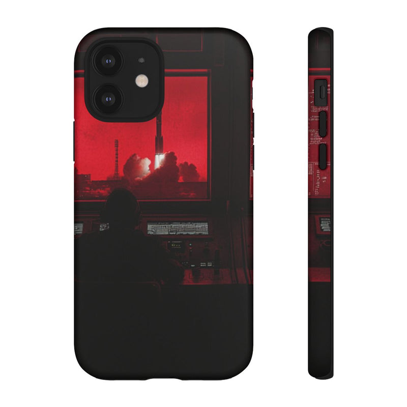 Raketlancering Controlekamer met Rode Verlichting