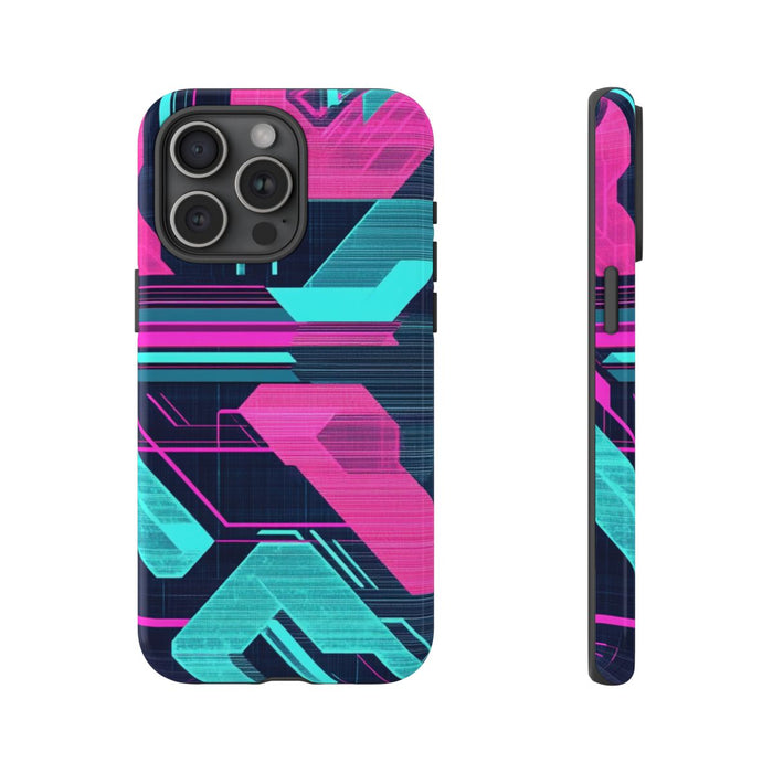 Neon Geometrisch Cyberpunkpatroon