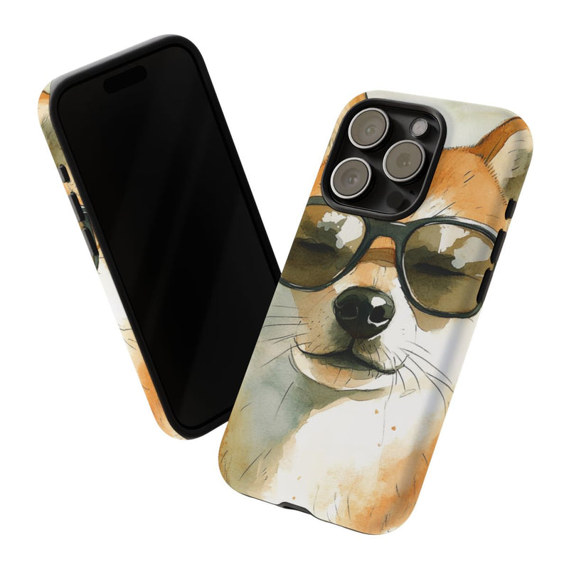 Stoere Shiba Inu met Zonnebril