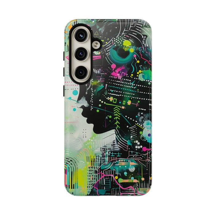 Abstract Neon Geometrisch Profiel
