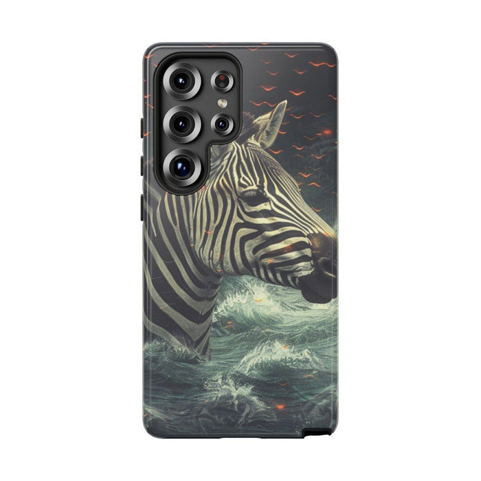 Zebra in Water met Gloeiende Vonken