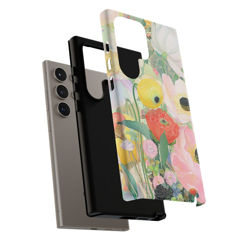 Lichte Pastelbloemen met Vogels