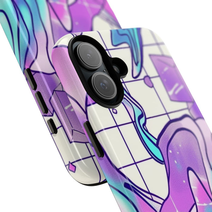 Abstract Kristal Vaporwave Patroon